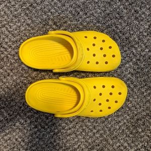 Yellow classic crocs